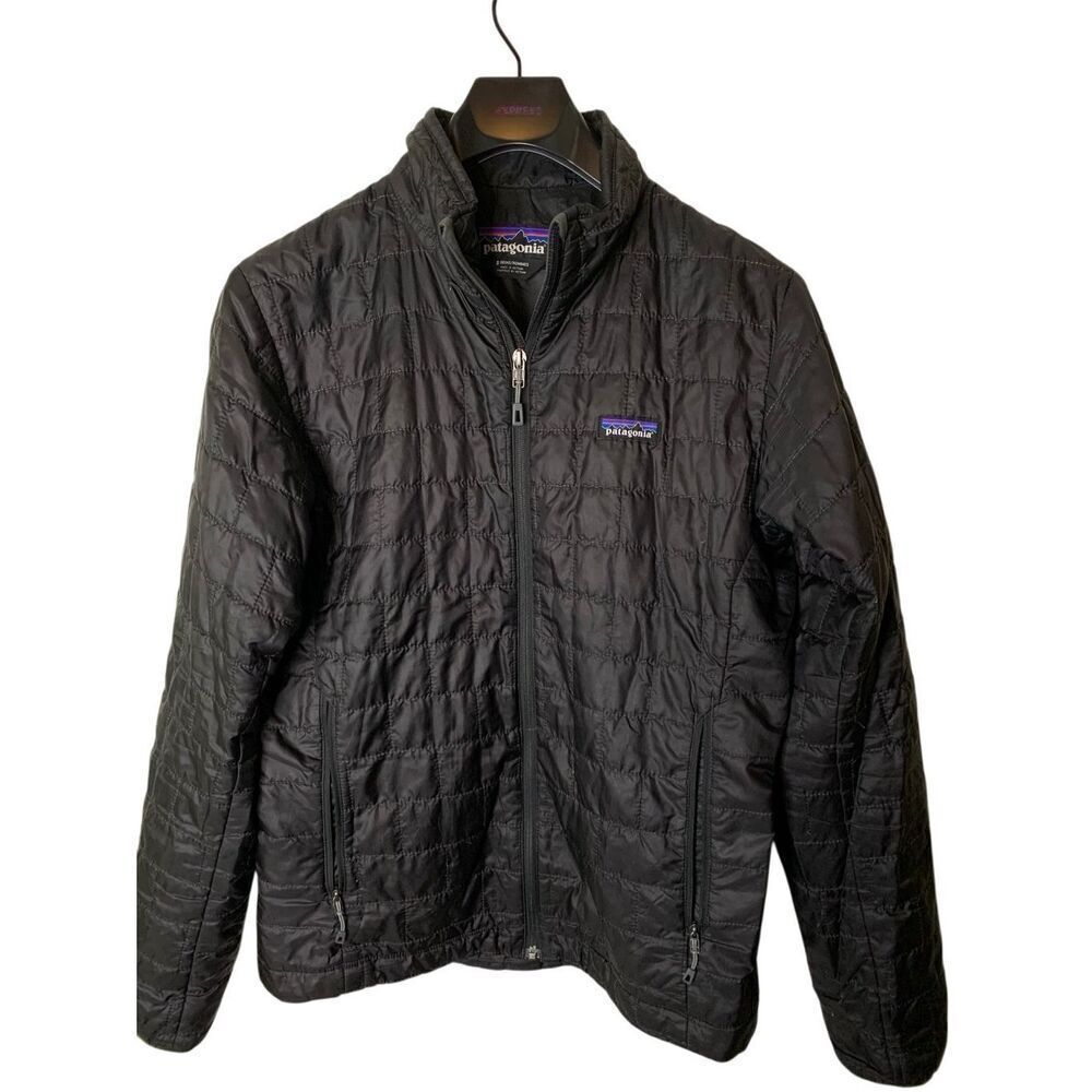 Patagonia nano puff quilted jacket black men's size small 84212